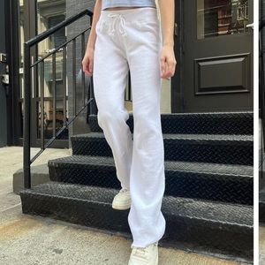 Brandy Melville white Rainey sweatpants